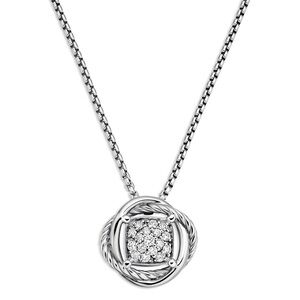 David Yurman infinity Necklace with Diamond Accents
